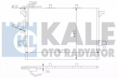 KALE OTO RADYATOR 381600 -  Конденсатор, кондиционер